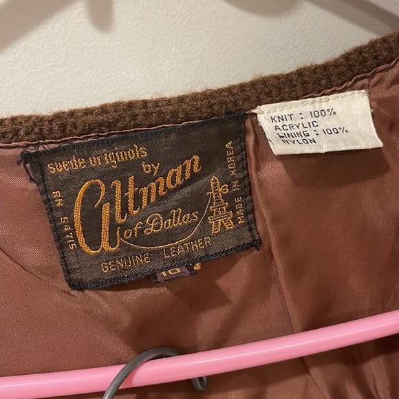 Vintage Suede Skirt and Vest Set - Picture 4 of 5